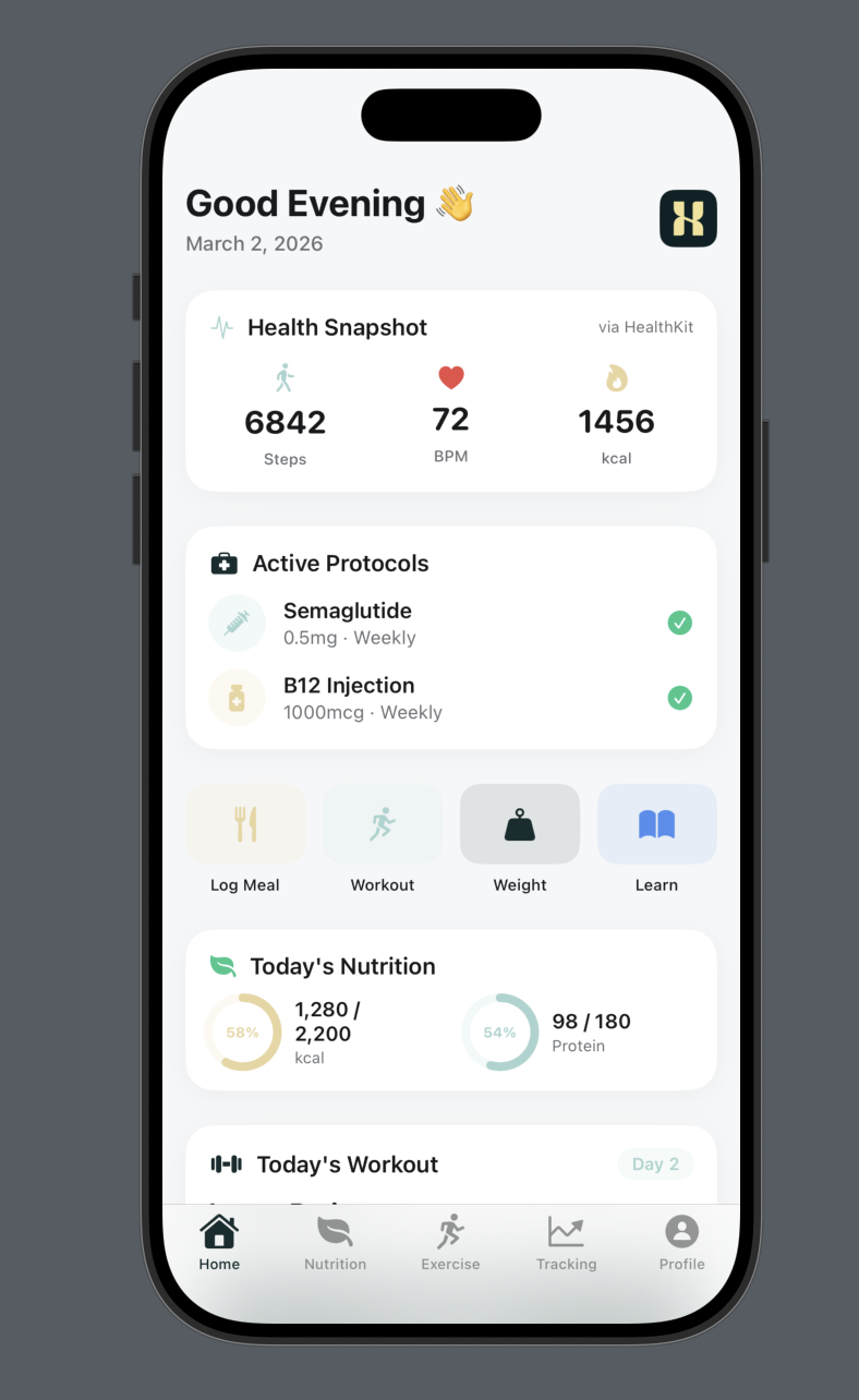 HermanRx App - Home Dashboard